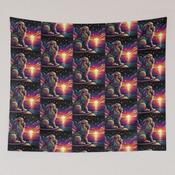 Item preview, Colorful geometric lion  designed and sold by Dogandesighn.