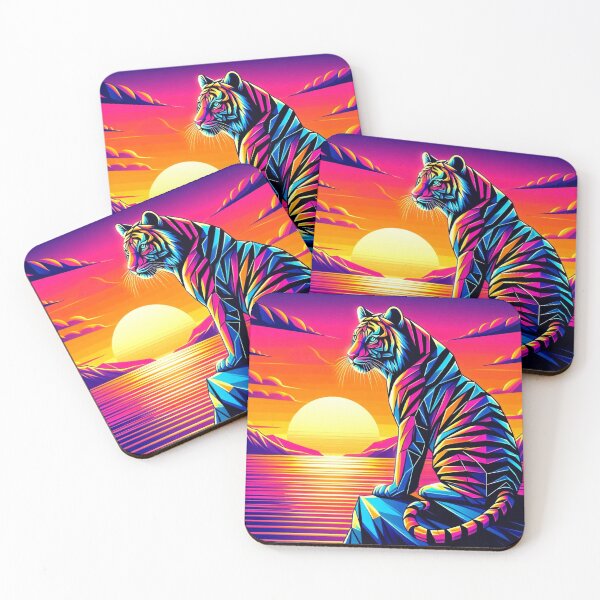 Item preview, Colorful geometric tiger  designed and sold by Dogandesighn.