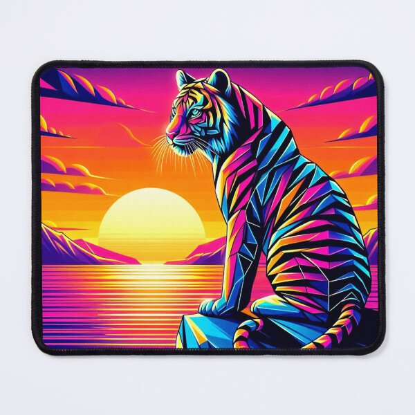 Item preview, Colorful geometric tiger  designed and sold by Dogandesighn.