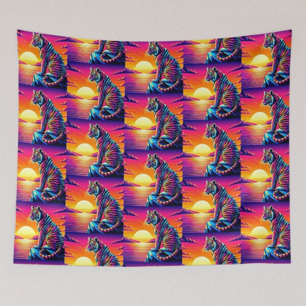 Item preview, Colorful geometric tiger  designed and sold by Dogandesighn.