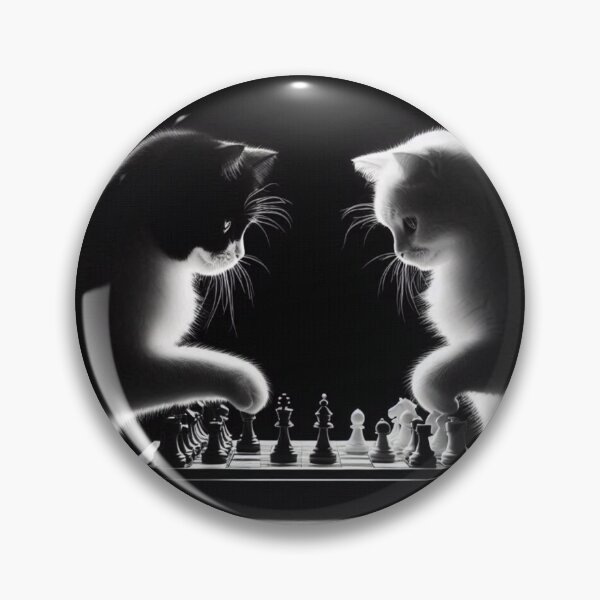 Item preview, Cute cats chess playing  designed and sold by Dogandesighn.