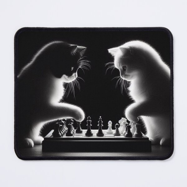 Item preview, Cute cats chess playing designed and sold by Dogandesighn.