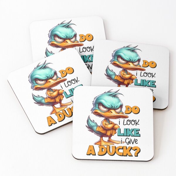 Item preview, Grumpy Duck, Do I Look Like I Give a Duck designed and sold by FunnyTeeByMe.