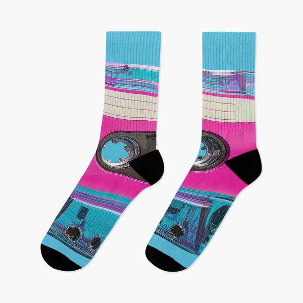 Item preview, Retro cassette on blue designed and sold by anytka.