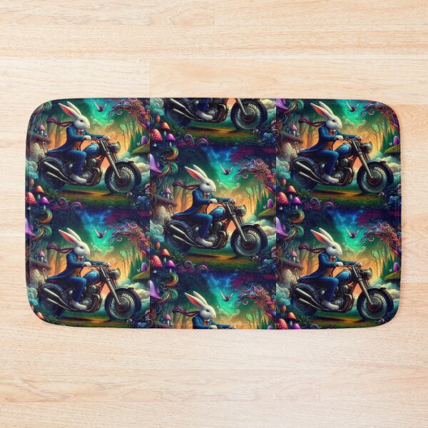 Item preview, "Mystic Rabbit Ride Through the Enchanted Forest" designed and sold by Dogandesighn.