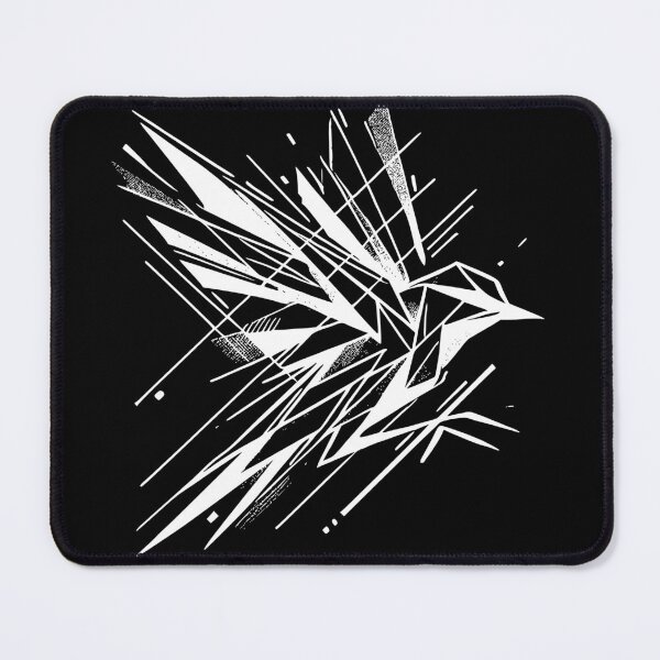 Item preview, Flying Swift Bird, Abstract Geometric Shape Feathers, White Bird designed and sold by PrimitiveTees.