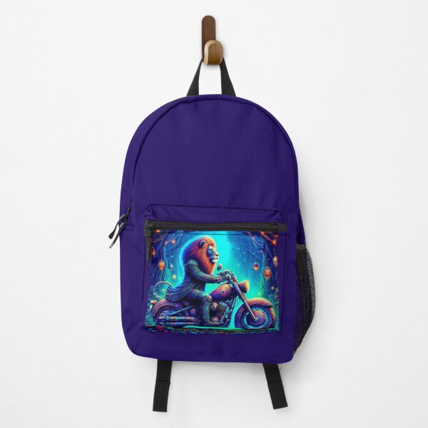 Item preview, "Mystic Mane Rider: Lion Warrior in a Neon Forest" designed and sold by Dogandesighn.