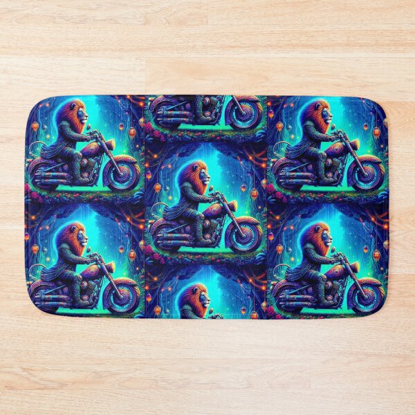 Item preview, "Mystic Mane Rider: Lion Warrior in a Neon Forest" designed and sold by Dogandesighn.