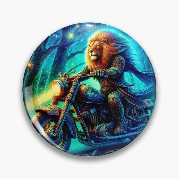 Item preview, "Mystic Lion Rider in Enchanted Forest" designed and sold by Dogandesighn.
