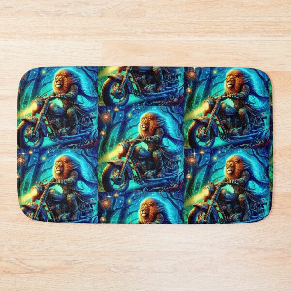 Item preview, "Mystic Lion Rider in Enchanted Forest" designed and sold by Dogandesighn.