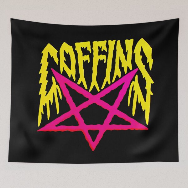 Item preview, COFFINS Melting Pentagram Neon Goth designed and sold by CoffinsArt.