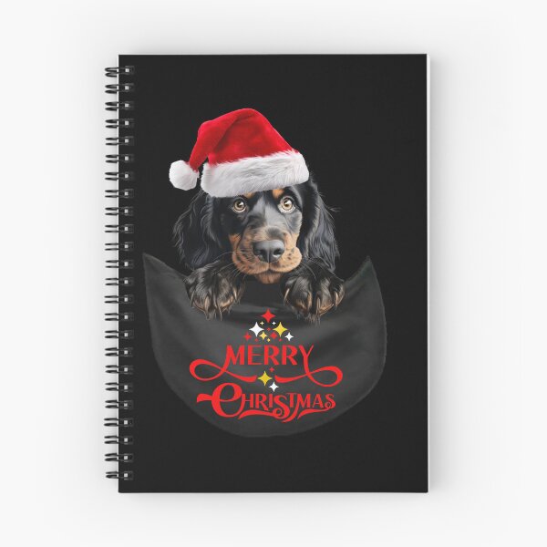 Item preview, Gordon Setter in Pocket – Cute Christmas Dog with Santa Hat | Festive Holiday Design designed and sold by LovelyHappyGift.