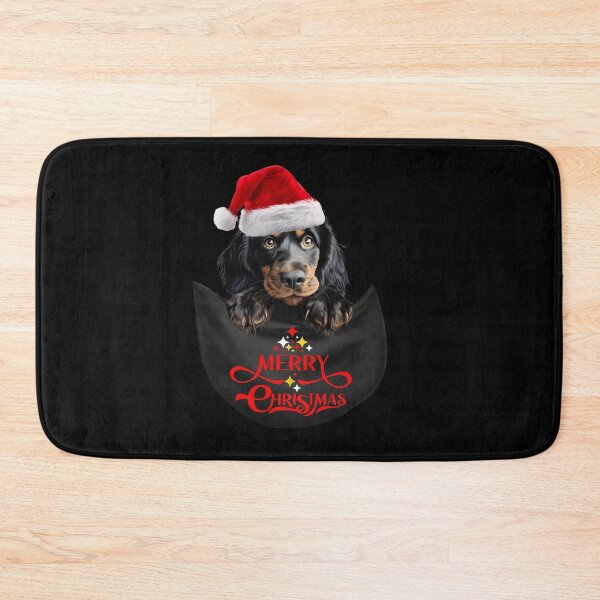 Item preview, Gordon Setter in Pocket – Cute Christmas Dog with Santa Hat | Festive Holiday Design designed and sold by LovelyHappyGift.
