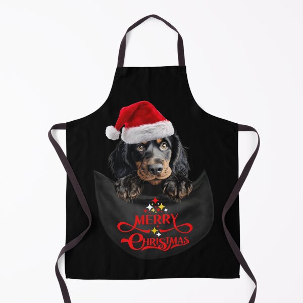 Item preview, Gordon Setter in Pocket – Cute Christmas Dog with Santa Hat | Festive Holiday Design designed and sold by LovelyHappyGift.