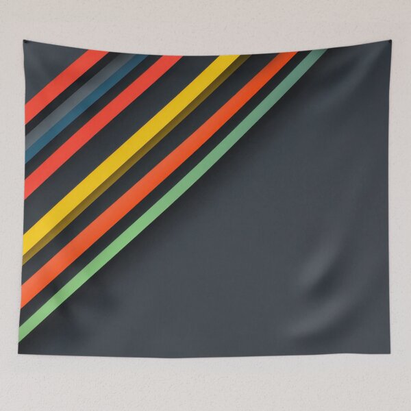 Item preview, Colorful lines on dark background designed and sold by anytka.
