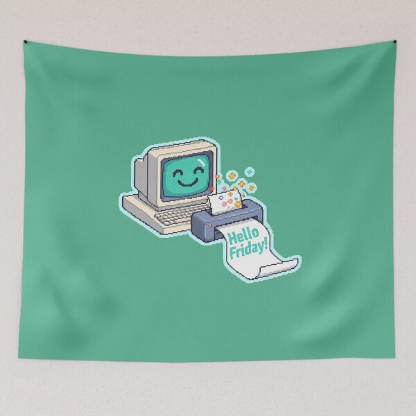 Item preview, Hello Friday Funny Code Design designed and sold by WiserShop.
