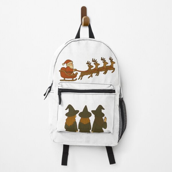 Item preview, Halloween witches see santa with his reindeer funny designed and sold by JamesDunican.