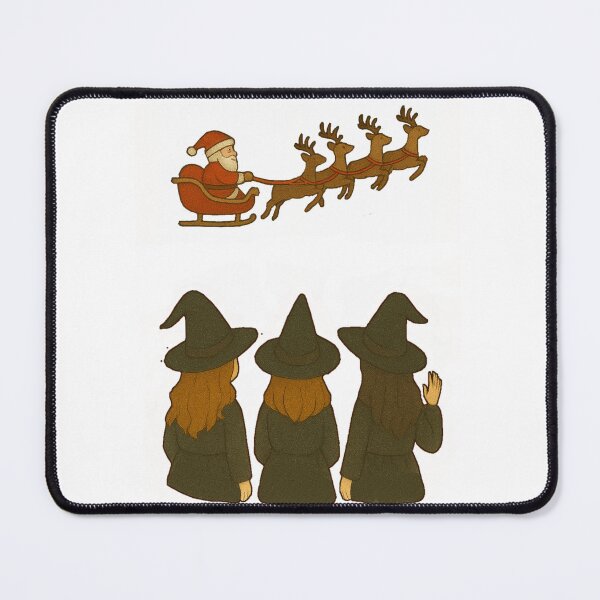 Item preview, Halloween witches see santa with his reindeer funny designed and sold by JamesDunican.