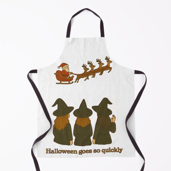 Item preview, Halloween witches see santa with his reindeer funny designed and sold by JamesDunican.