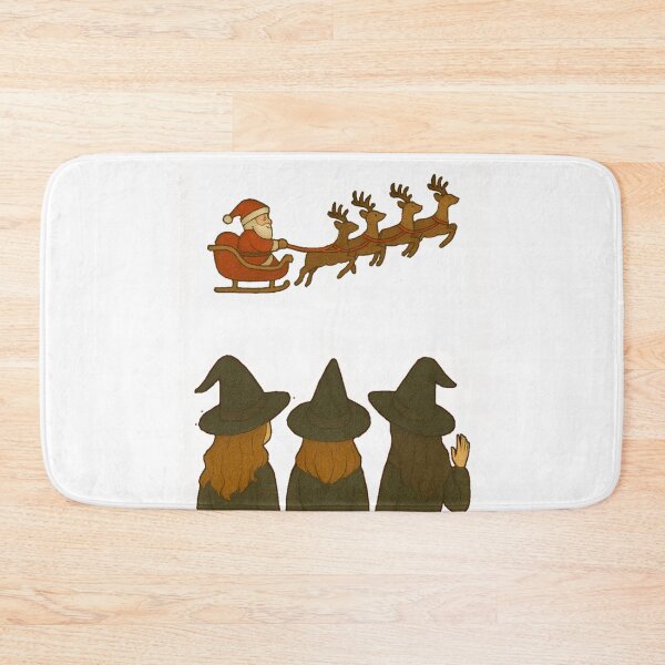 Item preview, Halloween witches see santa with his reindeer funny designed and sold by JamesDunican.