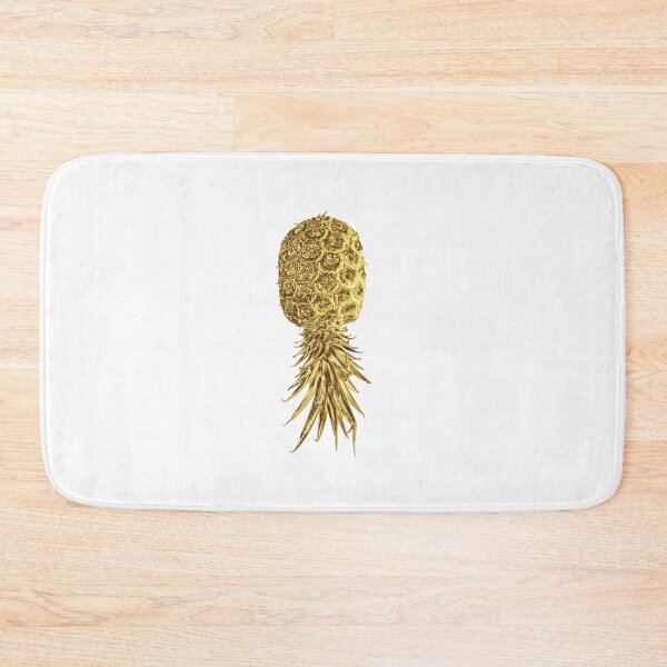 Item preview, Golden Pineapple – Tropical Fruit Design with Upside Down Pineapple Illustration designed and sold by pineappledizajn.