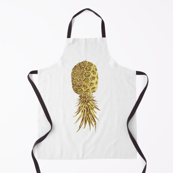 Item preview, Golden Pineapple – Tropical Fruit Design with Upside Down Pineapple Illustration designed and sold by pineappledizajn.