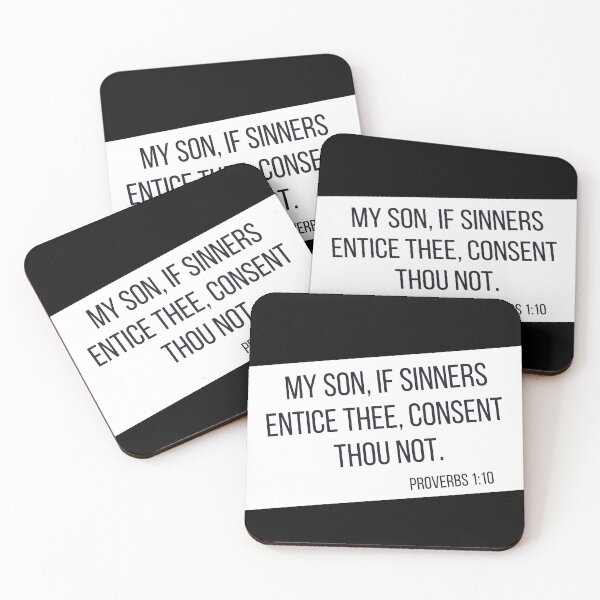 Item preview, Proverbs 1:10 designed and sold by Undonemadenew.