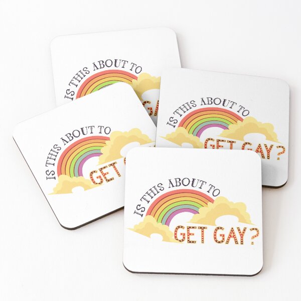 Item preview, Is This About to Get Gay? LGBTIA+ Design (Black) designed and sold by HazbinHotelVRC.