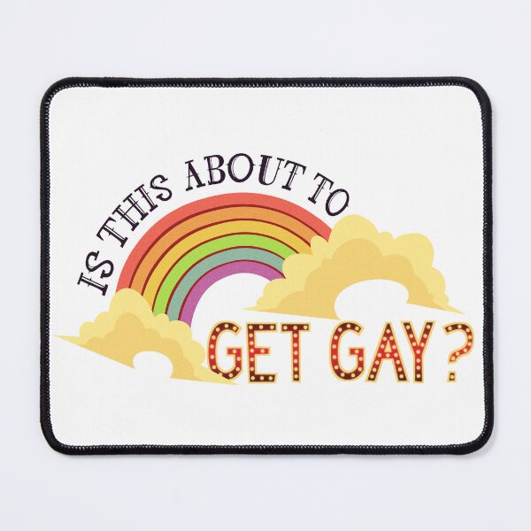 Item preview, Is This About to Get Gay? LGBTIA+ Design (Black) designed and sold by HazbinHotelVRC.