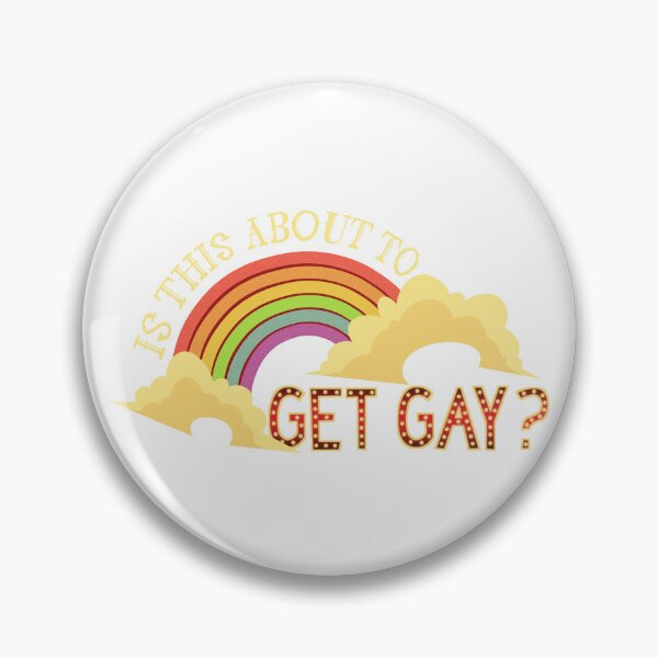 Item preview, Is This About to Get Gay? LGBTIA+ Design (White) designed and sold by HazbinHotelVRC.