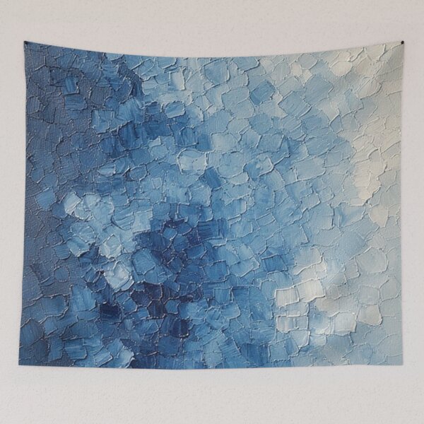 Item preview, Composition in Blue 1 designed and sold by blackwhiteblue.