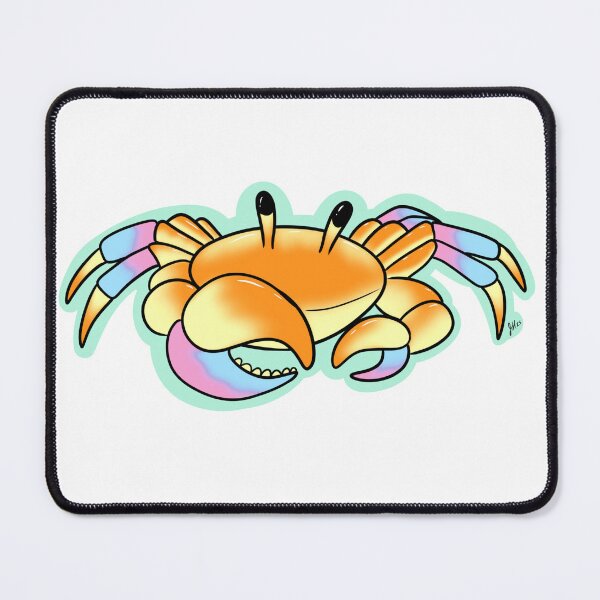 Item preview, Orange Pastel Crab designed and sold by JadeWolfArt.