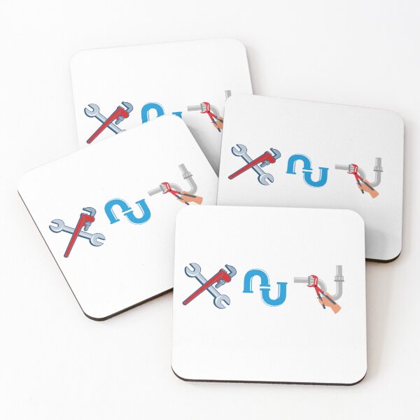 Item preview, Plumbing Icons Sticker – Wrenches, U-Pipe, Pipe Repair – Minimal Trades Triptych designed and sold by MicroRoleClub.