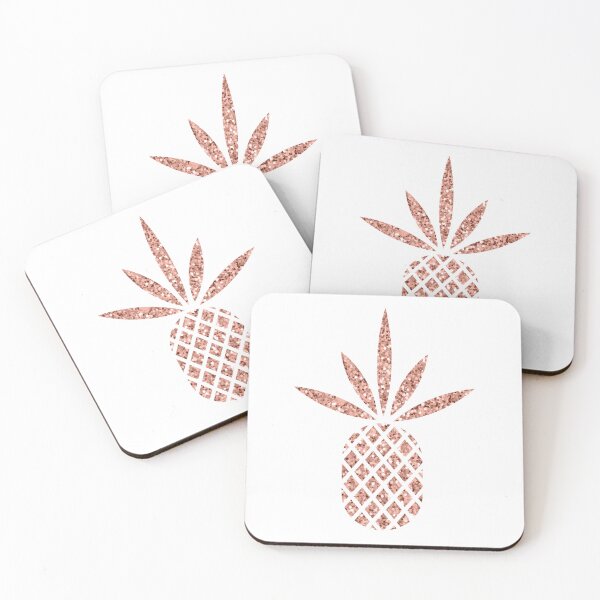 Item preview, Rose Gold Pineapple – Sparkling Tropical Fruit Design designed and sold by pineappledizajn.