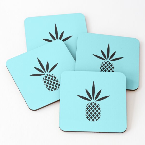 Item preview, Black Pineapple – Minimal Flat Design Tropical Illustration designed and sold by pineappledizajn.