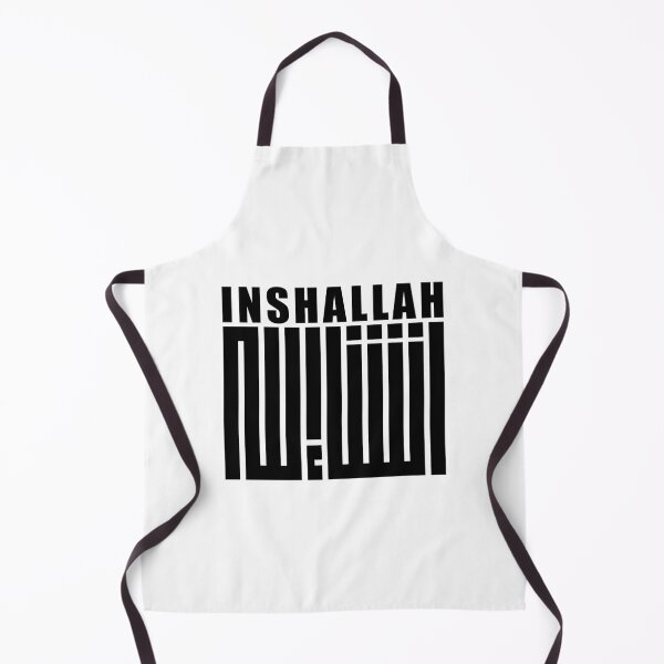 Item preview, InshAllah, Black Arabic Calligraphy designed and sold by ArtimShop.