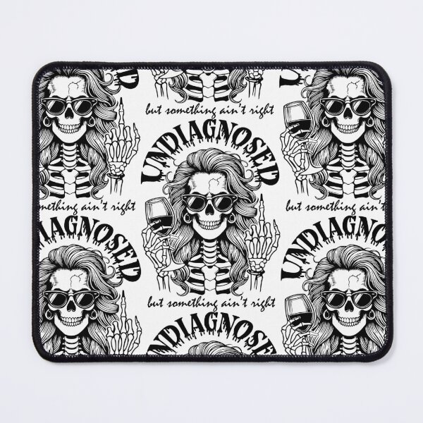 Item preview, Funny Skeleton Girl with Wine, Sarcastic Goth Humour Design designed and sold by FunnyTeeByMe.