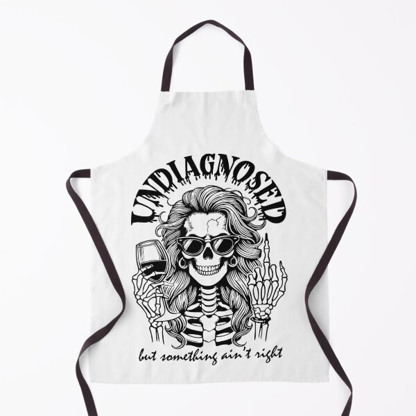 Item preview, Funny Skeleton Girl with Wine, Sarcastic Goth Humour Design designed and sold by FunnyTeeByMe.