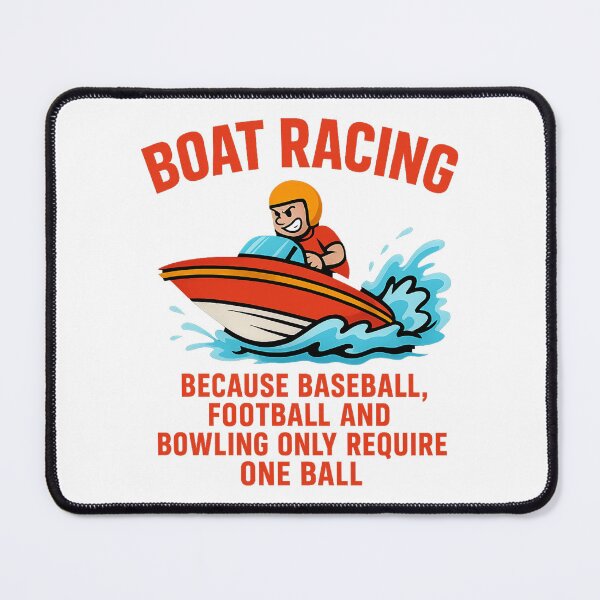 Item preview, Boat Racing Funny Football designed and sold by ChristinasMess.