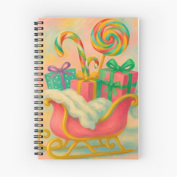 Item preview, Candyland Christmas | Santa's Sleigh with Presents and Candy designed and sold by SpencerReedDes.