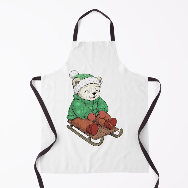 Item preview, Teddy bear on a sled designed and sold by krabbaraban.