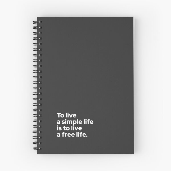 Item preview, To Live a Simple Life Is to Live a Free Life – Minimalist Quote T-Shirt designed and sold by Betterbooster.