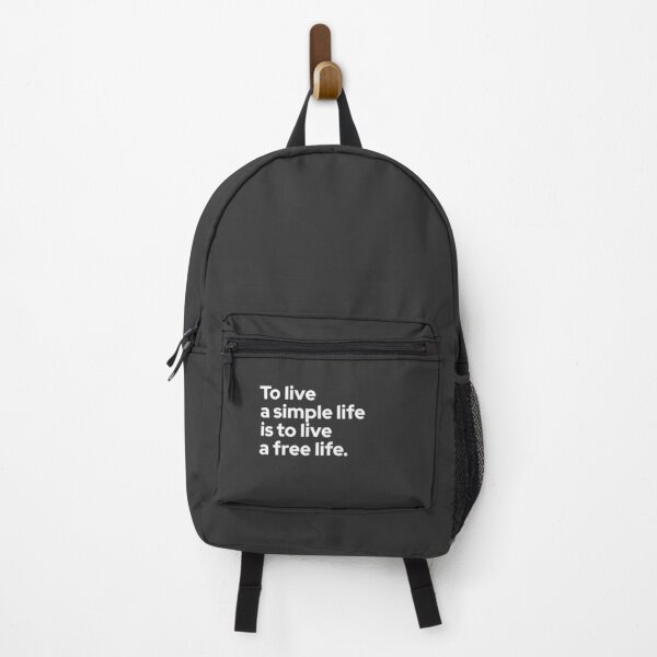 Item preview, To Live a Simple Life Is to Live a Free Life – Minimalist Quote T-Shirt designed and sold by Betterbooster.