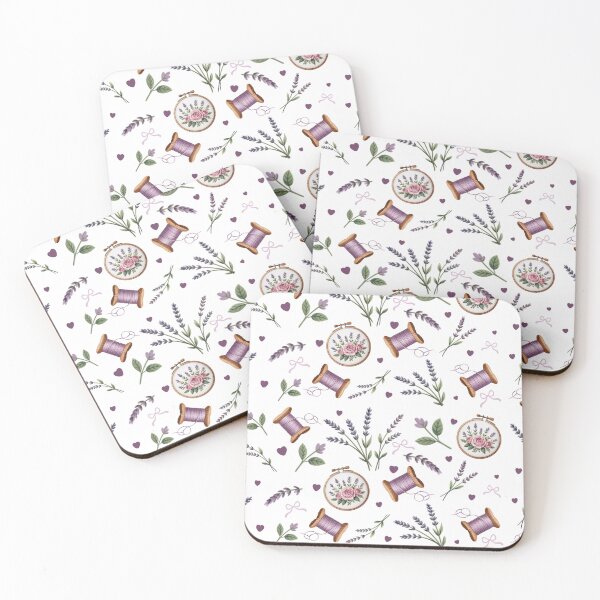 Item preview, Purple Sewing Floral Embroider Hobby designed and sold by Sasikharn.