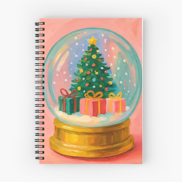 Item preview, Whimsical Bright Christmas Snow Globe Scene designed and sold by SpencerReedDes.