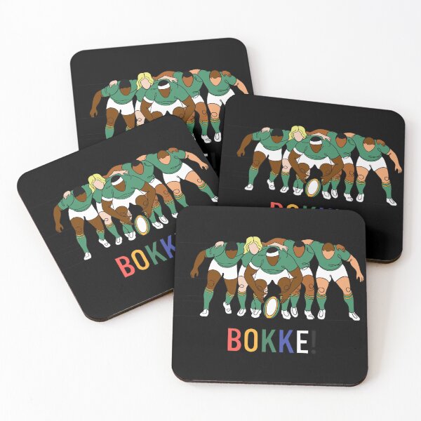Item preview, BOKKE South African Springbok Rugby Team Scrum designed and sold by SpiritedArtwork.