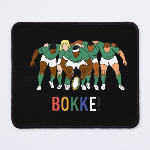 Item preview, BOKKE South African Springbok Rugby Team Scrum designed and sold by SpiritedArtwork.