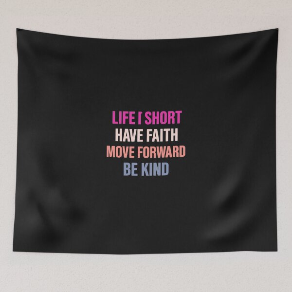 Item preview, Life Is Short – Inspirational Multicolor Motivational Design designed and sold by johnExpress02.