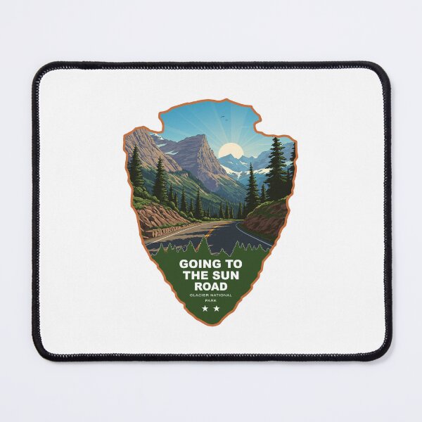 Item preview, Going To The Sun Road Glacier National Park Arrowhead designed and sold by Esskay Designs.