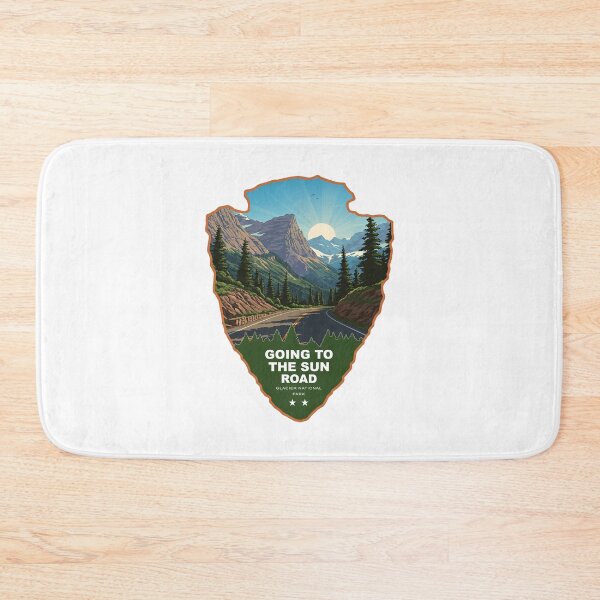 Item preview, Going To The Sun Road Glacier National Park Arrowhead designed and sold by Esskay Designs.